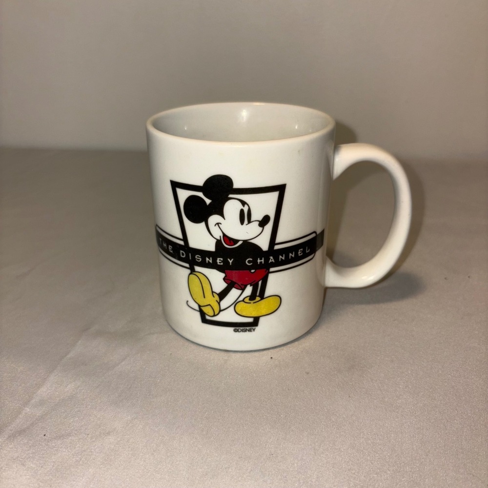 Disney Channel Mickey Mouse Coffee Mug White Ceramic Collectible